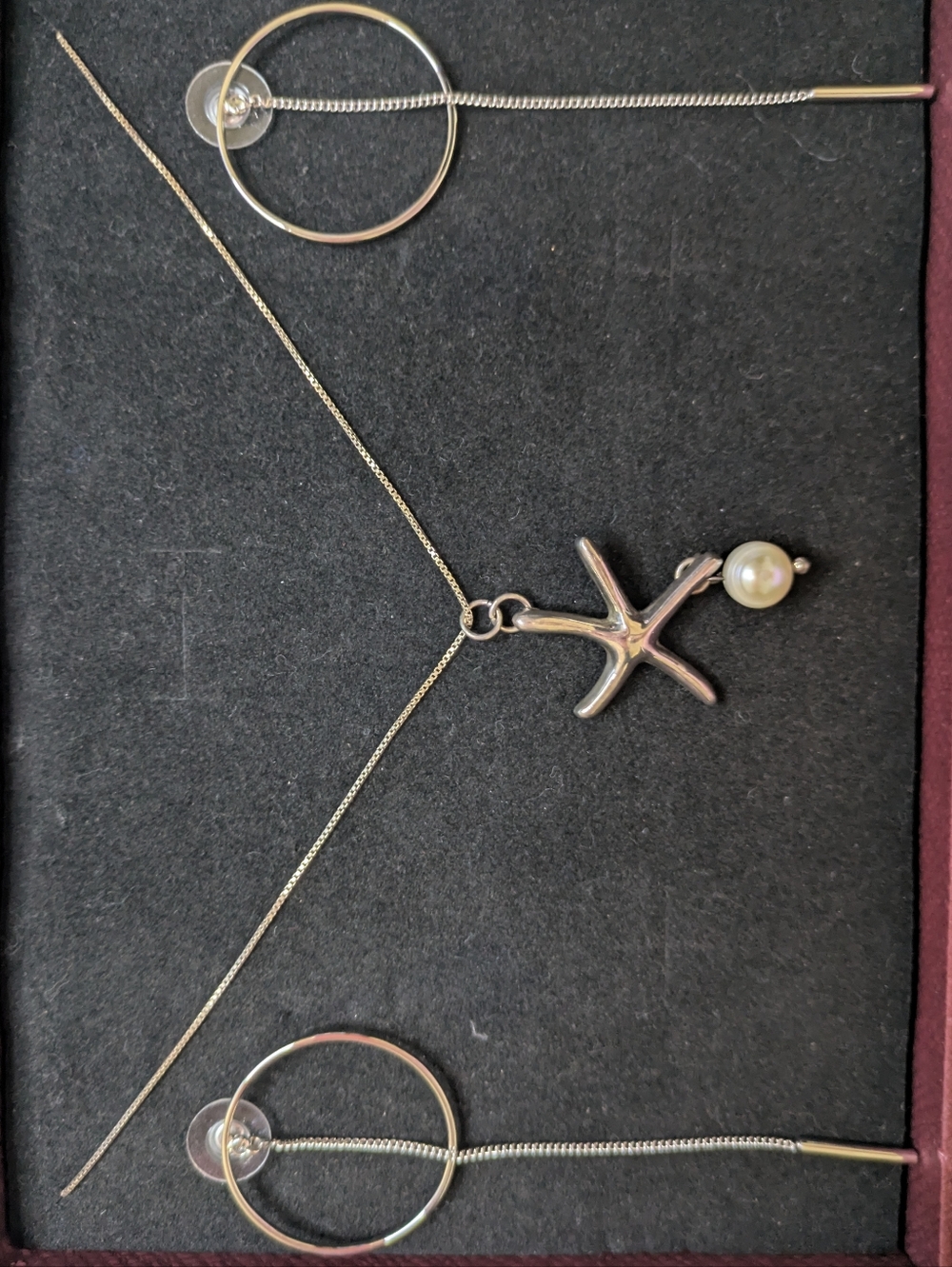 La'celet Jewelery Gallery Silver Pendant Necklace With Matching Earrings Set